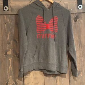 DISNEY MinnieMouse sweatshirt. Red and gray.